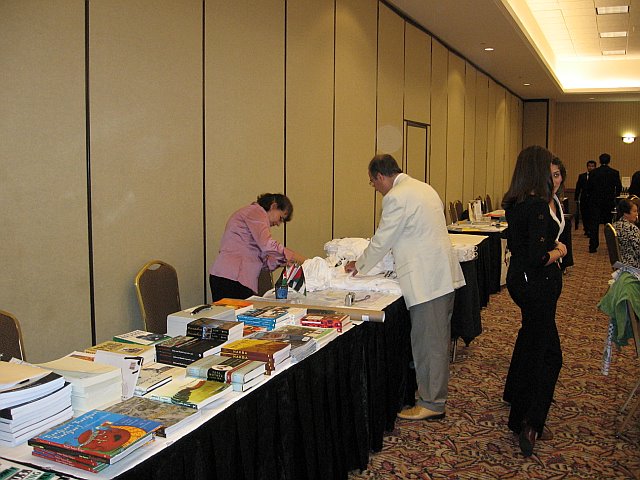 Um Ramzi at Awda Table at Al-Awda's Fifth Annual International Convention