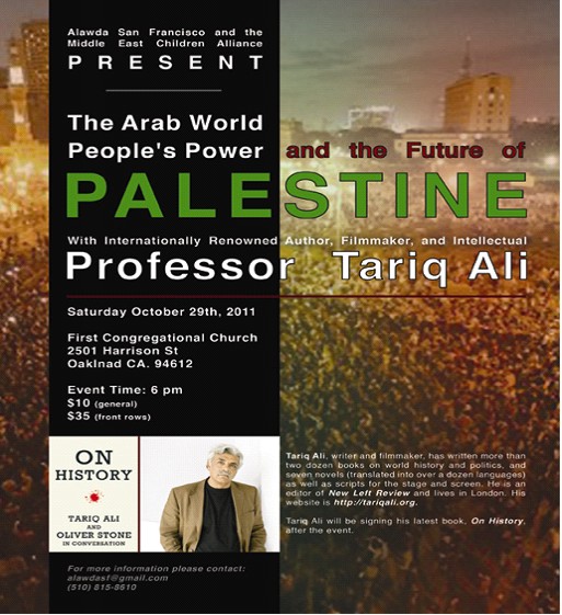 Saturday October 29, 2011 Al-Awda SF with Tariq Ali